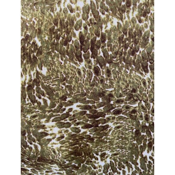 & other stories snake skin green rayon dress long sleeve tie neck nwt 1930 style - Picture 11 of 11